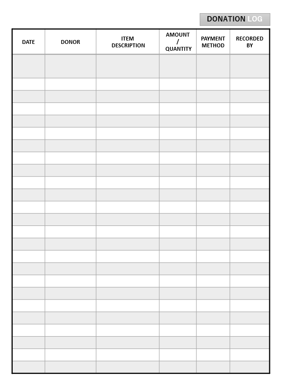 Fundraising Donation Form Template 